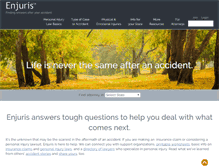 Tablet Screenshot of enjuris.com